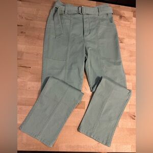 Happy X Nature by Kate Hudson sage green belted pants